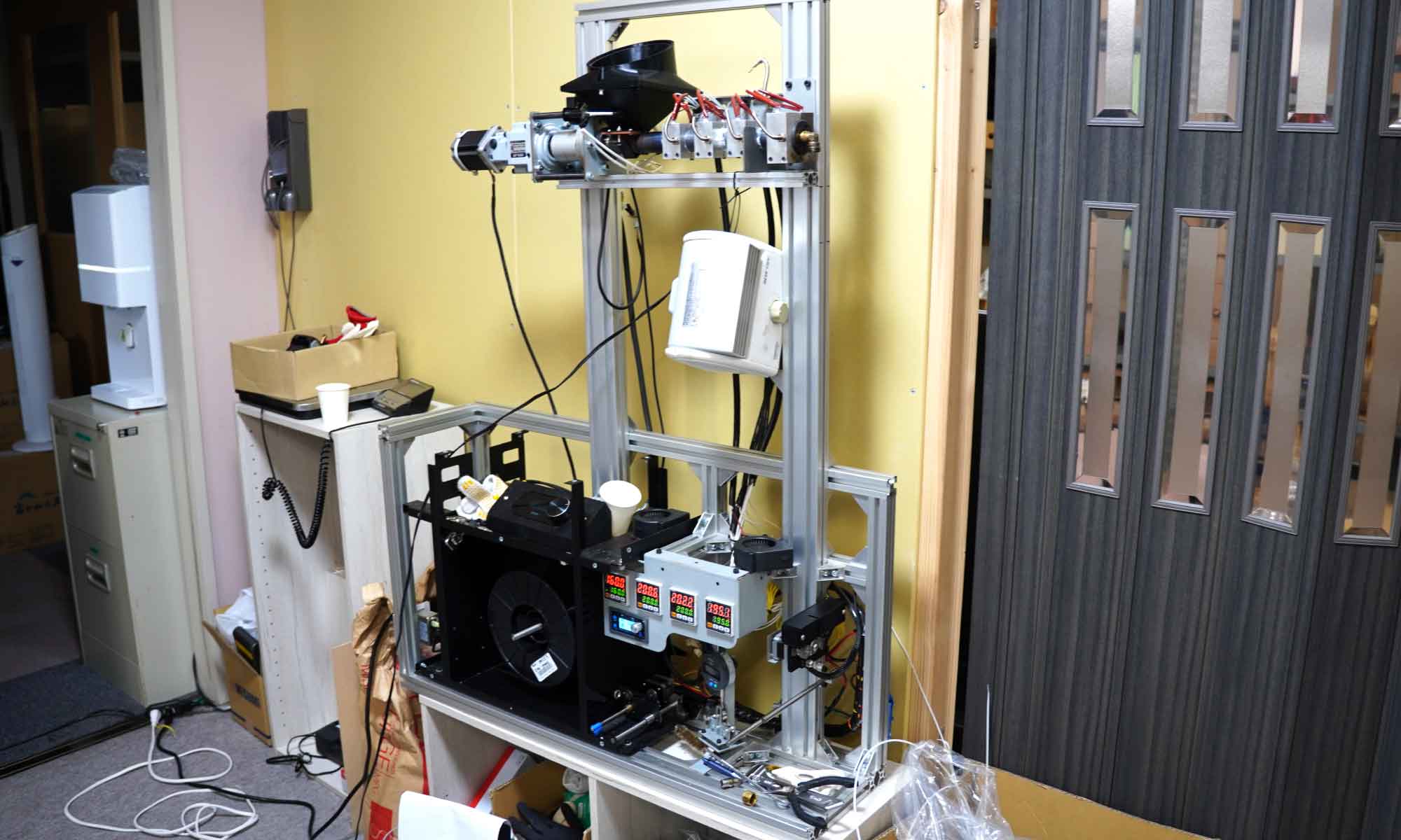 廃材フィラメント化試験